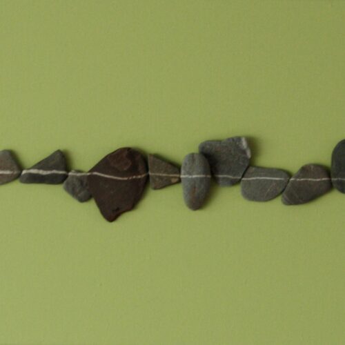 Stenen streep, groen